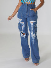 Indiebeautie Ripped Cargo Jeans